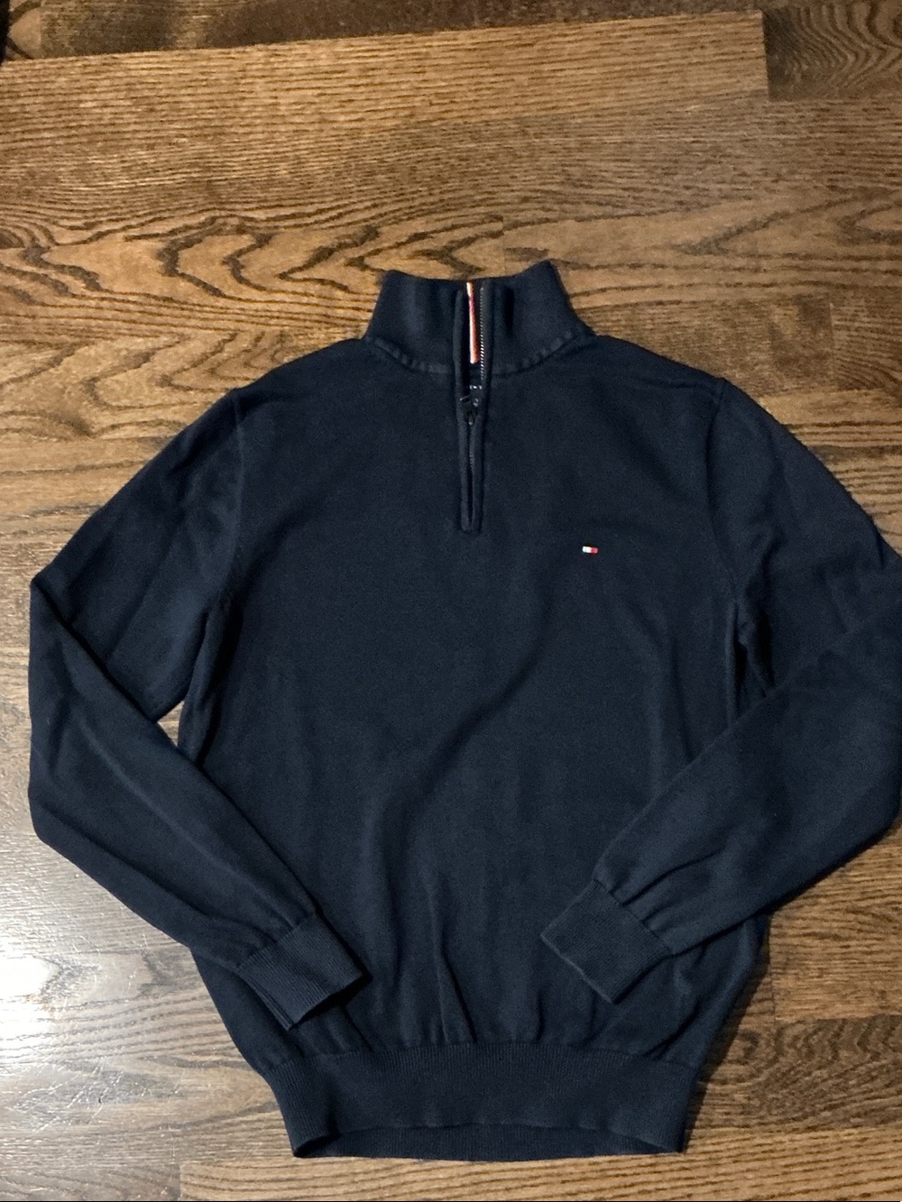 Tommy Hilfiger Navy Half-Zip Pullover Sweater